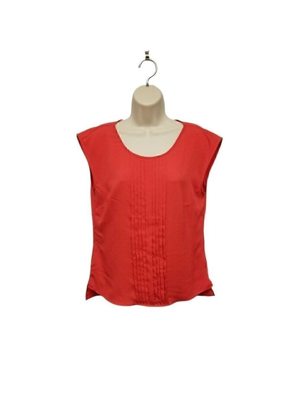 The Limited Scoop Neck Sleeveless Orange Top/Blouse Size Medium